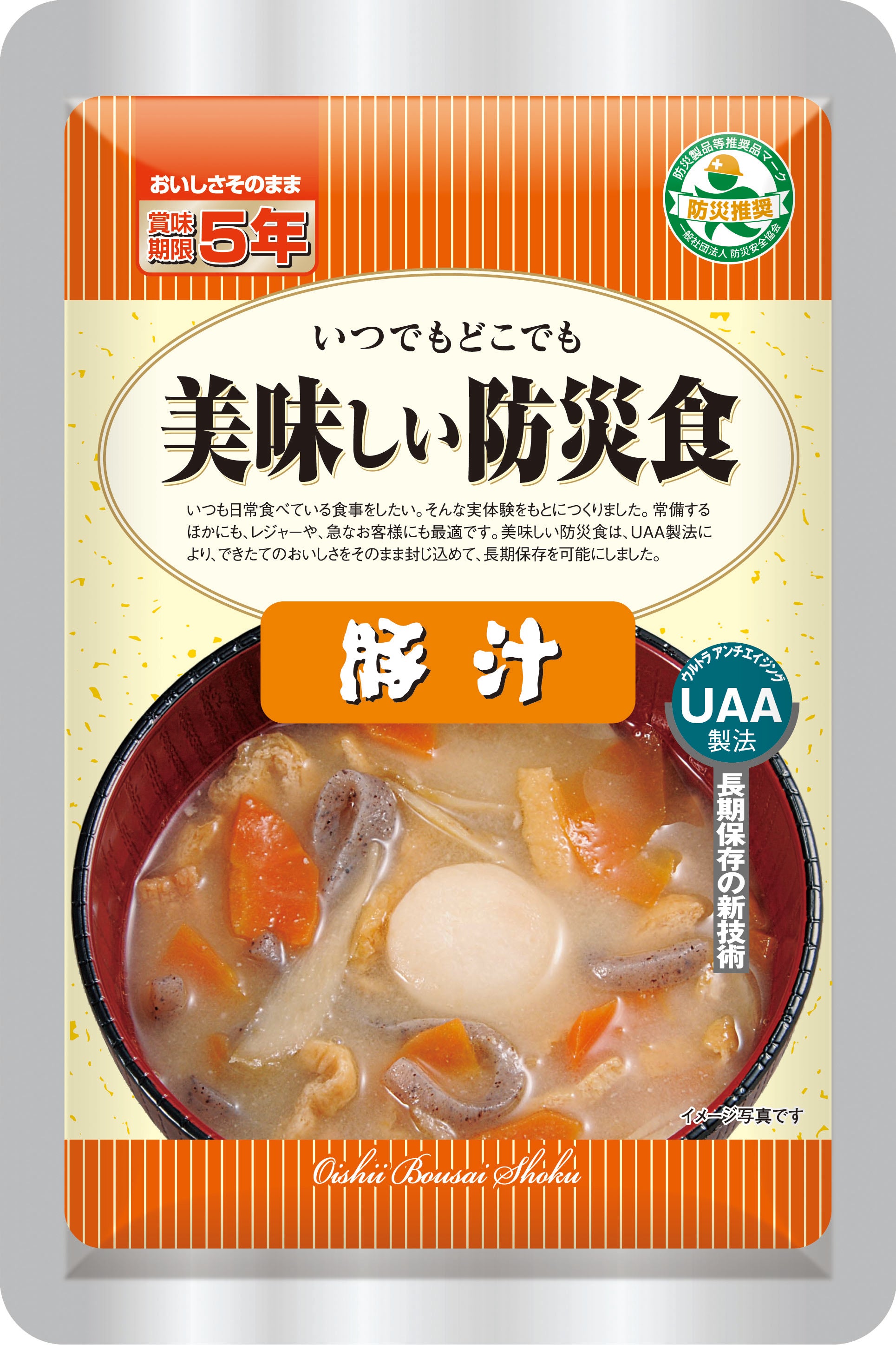 UAA食品　美味しい防災食　豚汁  180ｇ×50食入り