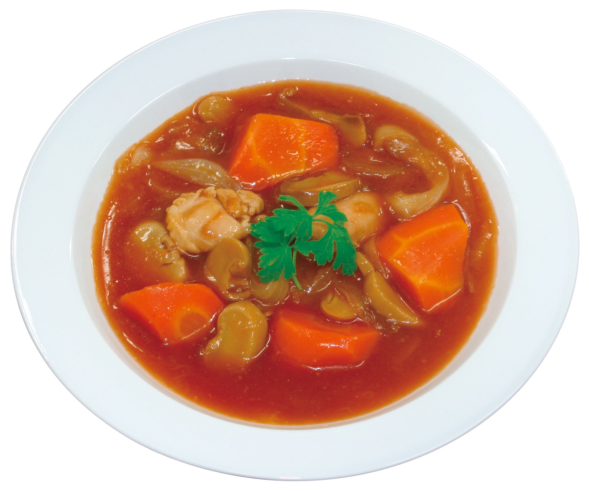 UAA食品　美味しい防災食　カロリーコントロール　鶏と野菜のトマト煮  130ｇ×50食入り